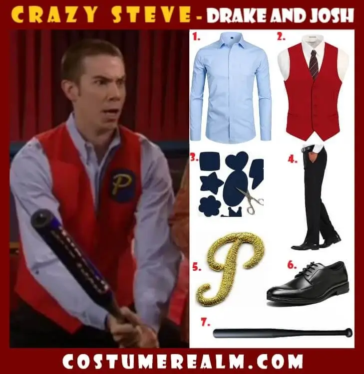 Crazy Steve Cosplay Costume