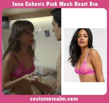 Jana Cohen's Pink Mesh Heart Bra