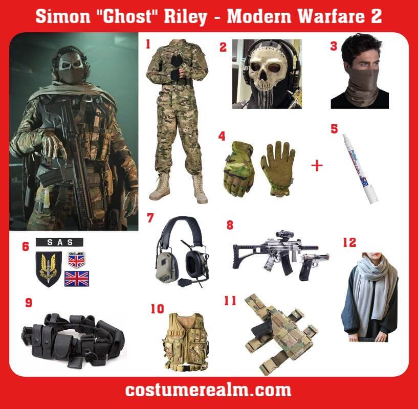 Modern Warfare 2 Ghost Costume
