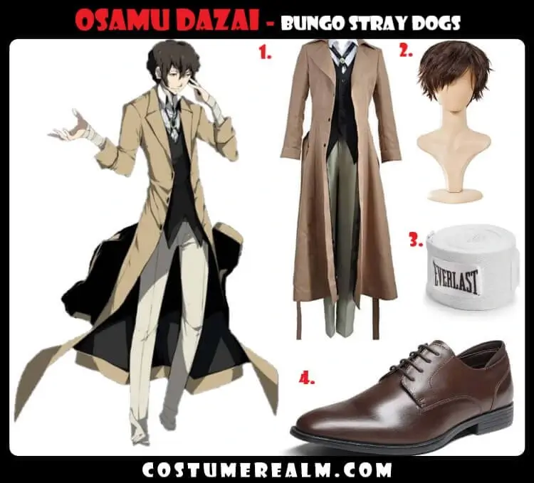 Osamu Dazai Cosplay Costume