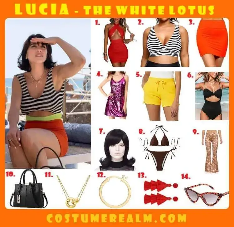 Lucia Outfits The White Lotus
