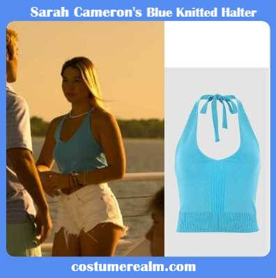 Sarah Cameron's Blue Knitted Halter