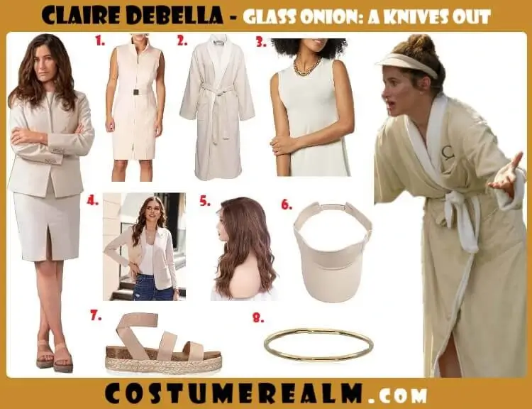 Claire Debella Outfits Glass Onion A Knives Out Mystery