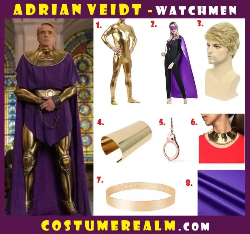 Adrian Veidt Costume Ozymandias Costume Watchmen