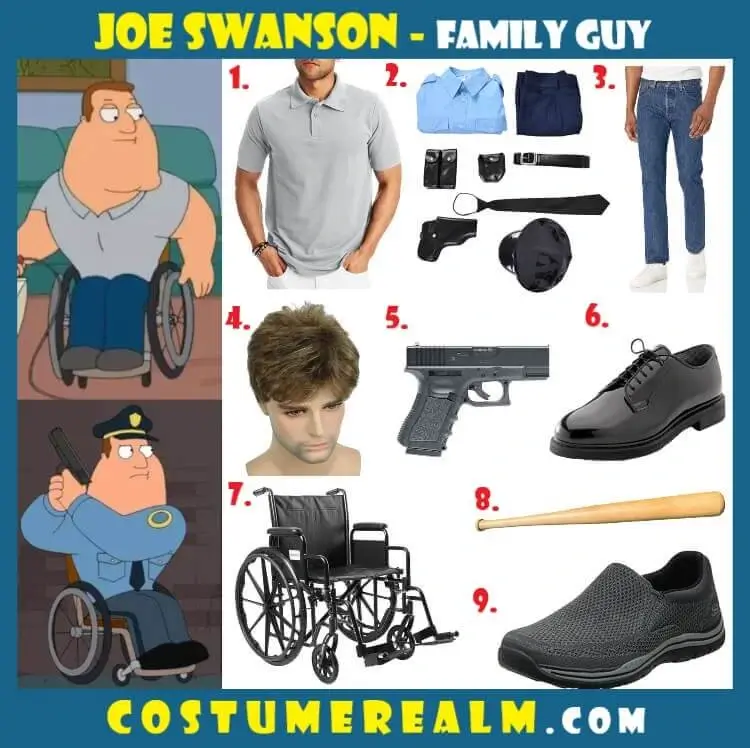Joe Swanson Outfit Family Guy