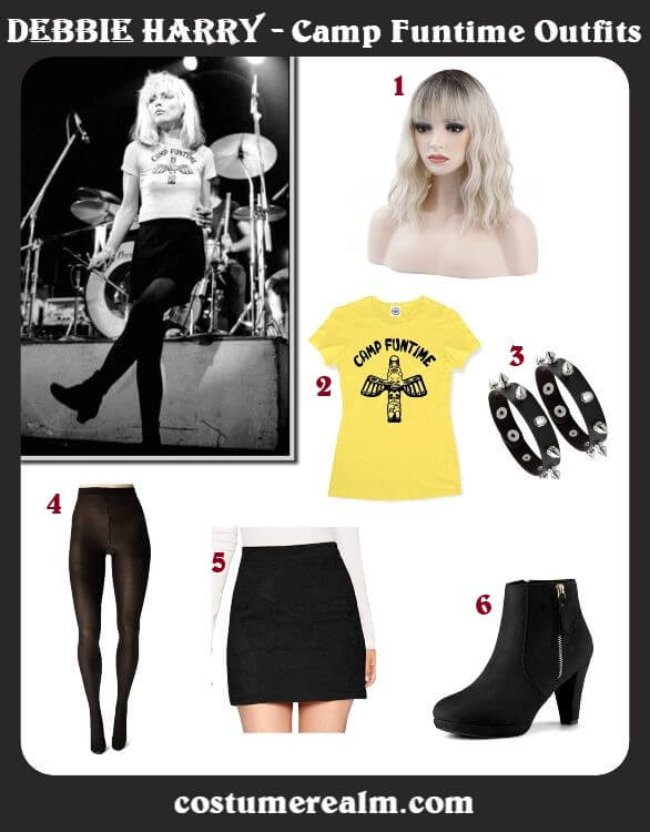 Debbie Harry Camp Funtime Outfits