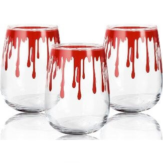 Stemless Bloody Wine Glass