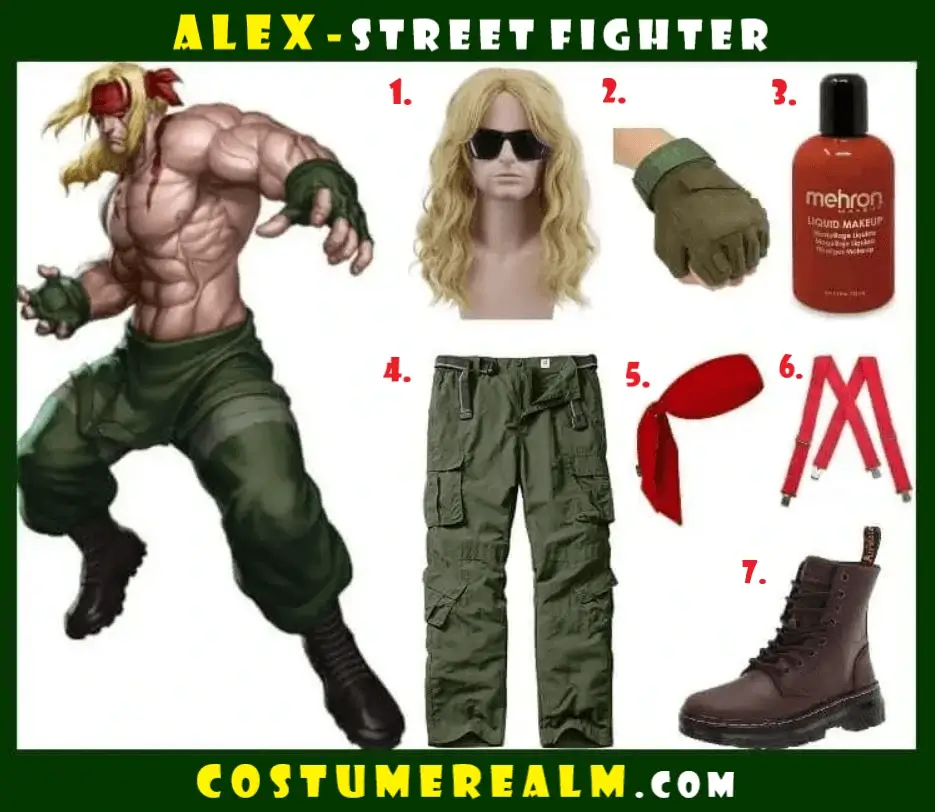 Alex Costume Street Fighter