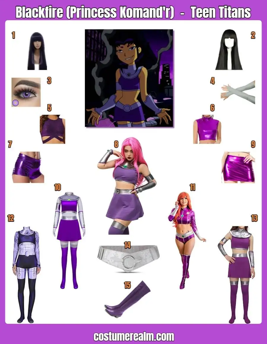 Blackfire (Princess Komand'r) Teen Titans Costume