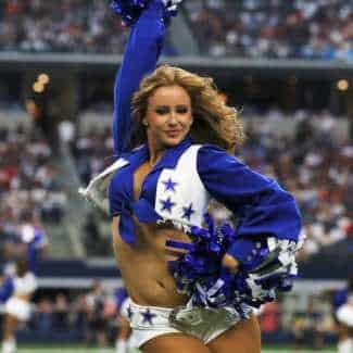 Dallas Cowboys Cheerleader cosplay styling reference
