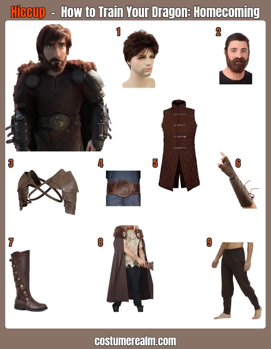 Hiccup Horrendous Haddock How to Train Your Dragon Homecoming Costume