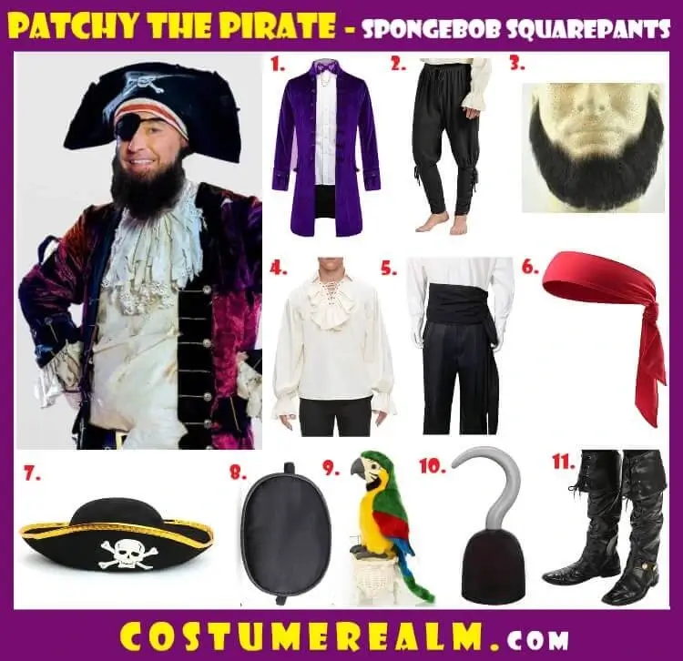 Patchy the Pirate Costume SpongeBob SquarePants