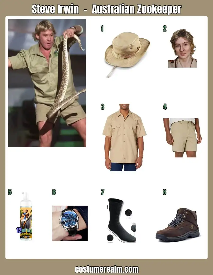Steve Irwin Australian Zookeeper Costume