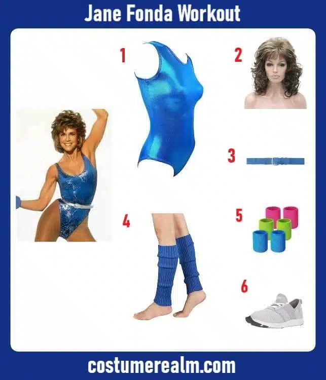 Jane Fonda Workout Costume