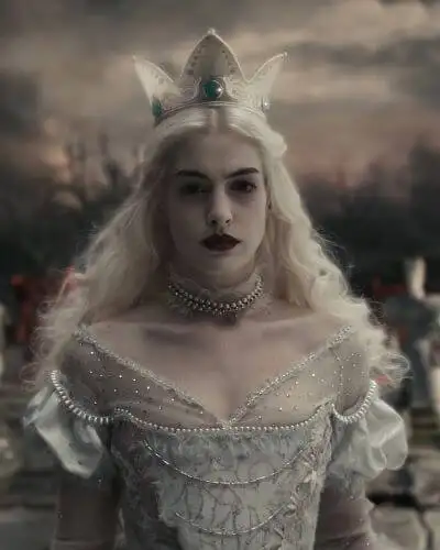 White Queen Alice in Wonderland 2010 Cosplay