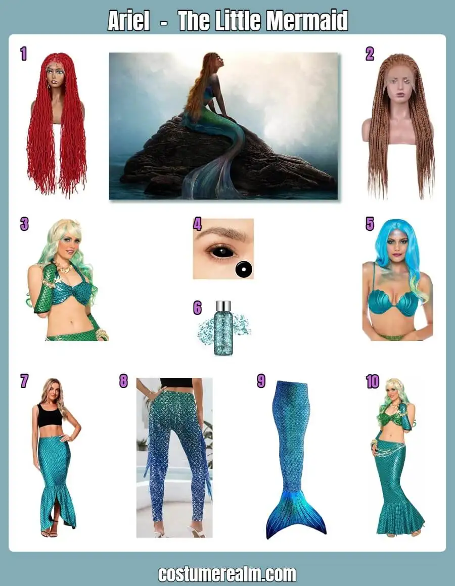 Ariel The Little Mermaid 2023 Costume