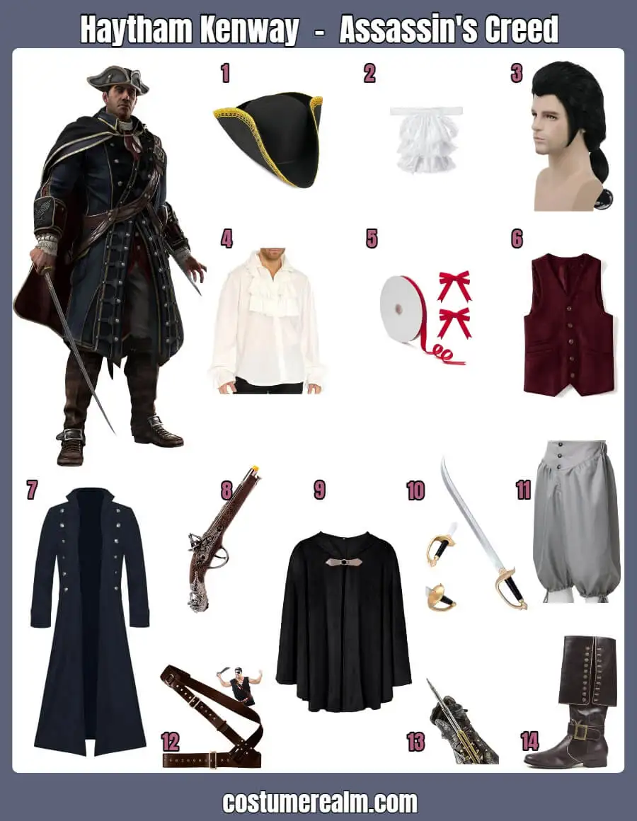 Haytham Kenway Assassin's Creed Costume