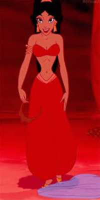 Princess Jasmine in Red Halloween Costume