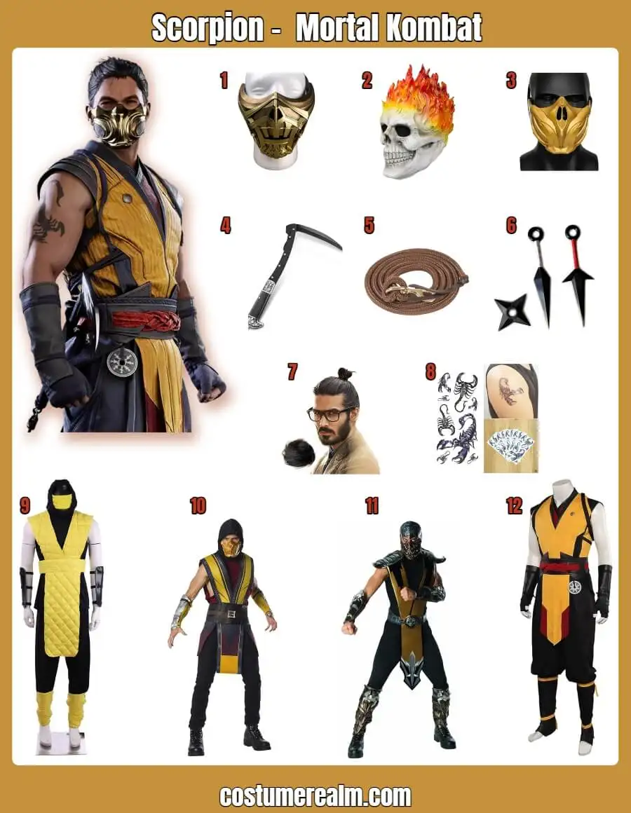 Scorpion Mortal Kombat Costume