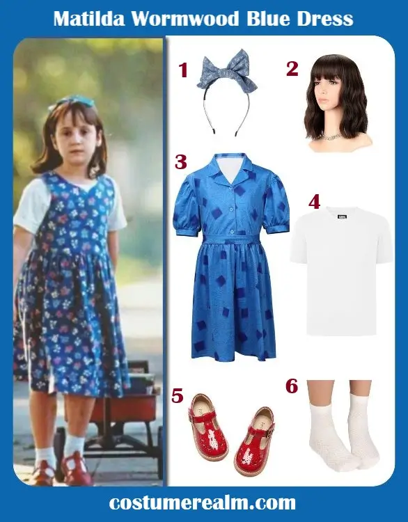Matilda Wormwood Blue Dress