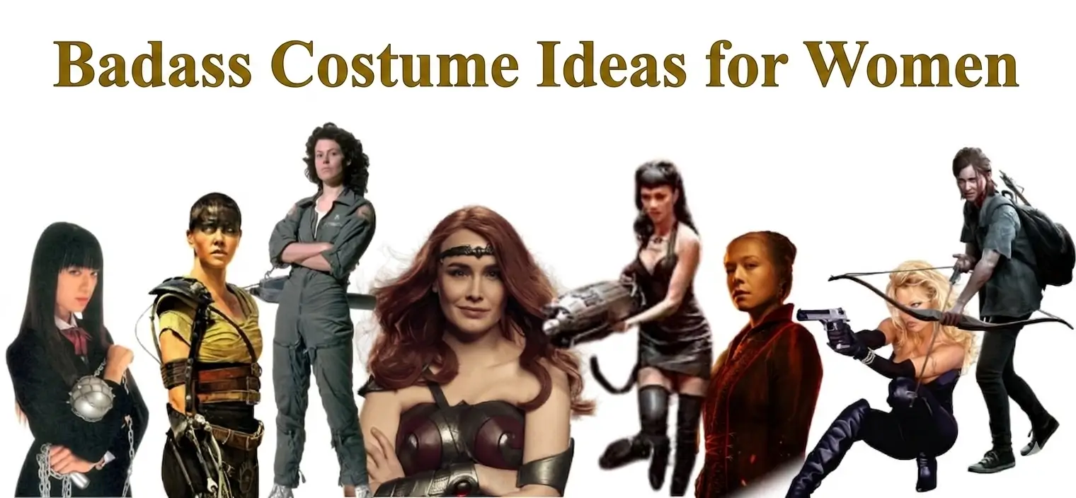 Badass Halloween costume ideas for women featuring strong female characters