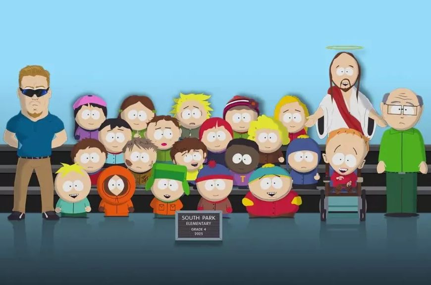 Group of South Park characters including Kenny McCormick, Stan, Kyle, and Cartman for a group Halloween costume idea