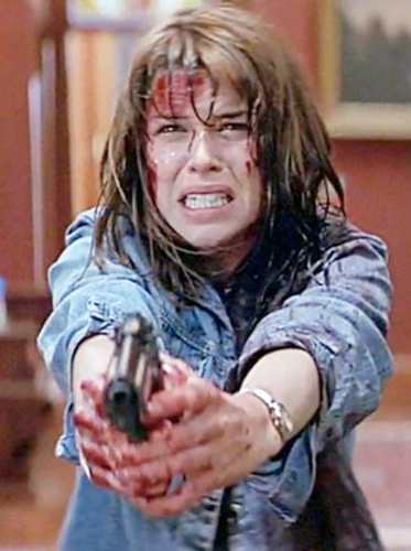Sidney Prescott in the denim jacket from Scream, reference image for the Halloween costume