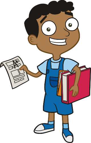 Baljeet from Phineas and Ferb in a scene with the rest of the friend group