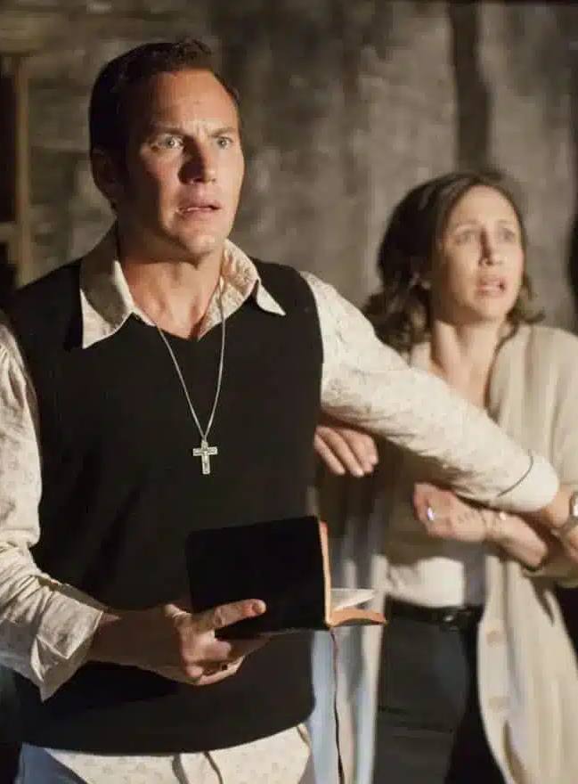 Ed and Lorraine Warren from The Conjuring in a scene from the film