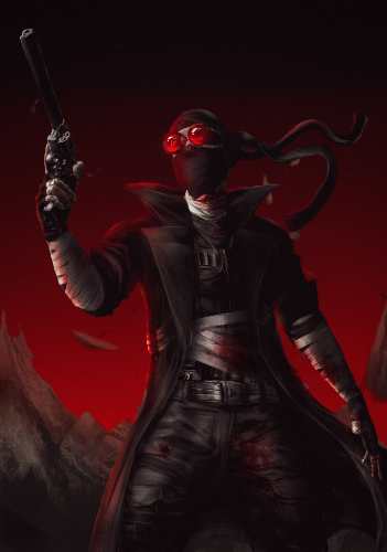 Hank J. Wimbleton from Madness Combat in a scene showing the full tactical costume