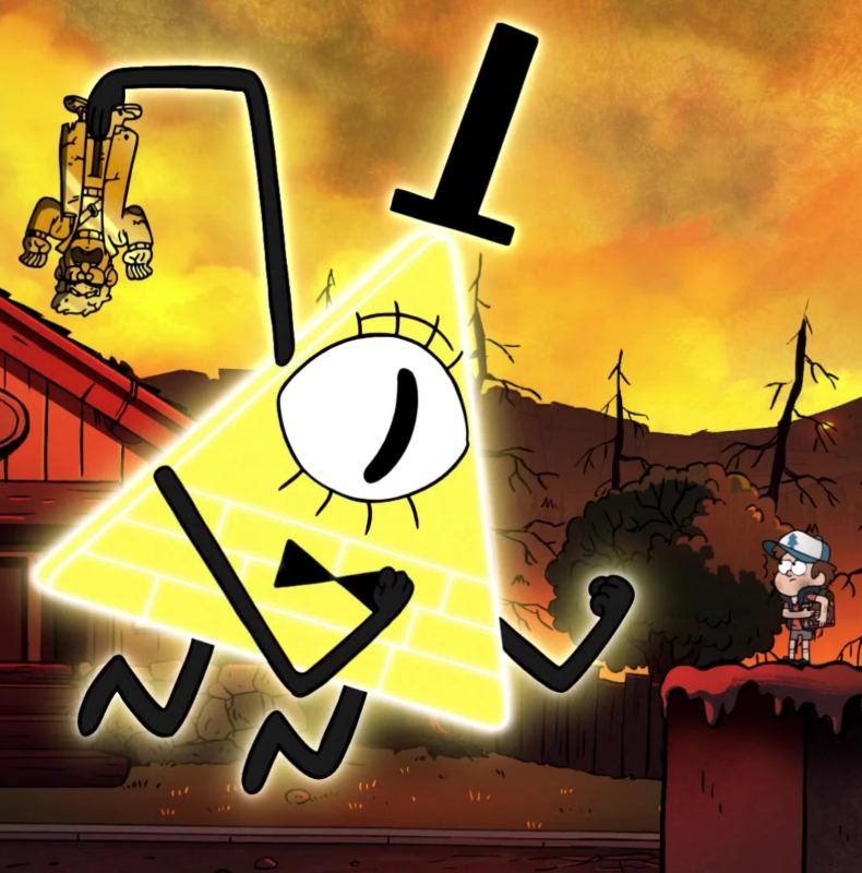 Bill Cipher from Gravity Falls in his Weirdmageddon apocalypse form, reference for the Halloween costume