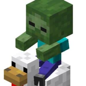Chicken Jockey From Minecraft