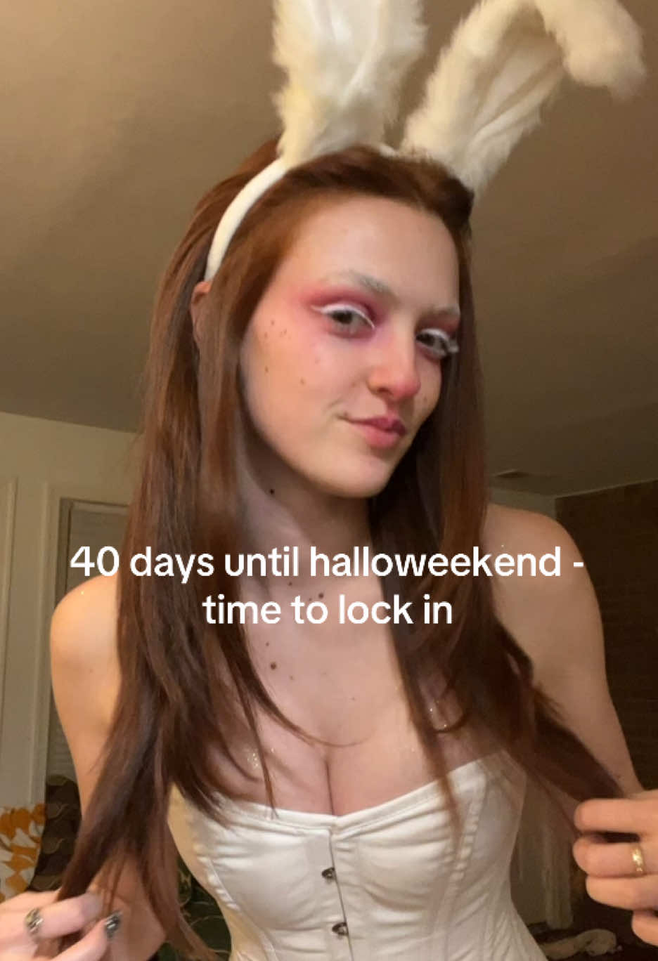 some inspo from last year - i swear we did it before hannah wells #halloween #offcampus #bunny #costumeideas